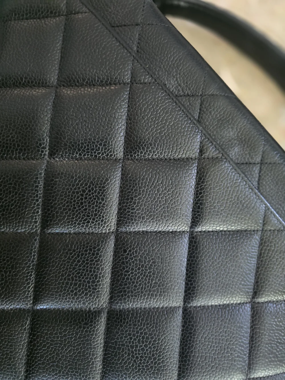 Vintage CHANEL 90s Cavier Quilted Briefcase With 24k Gold Hardware